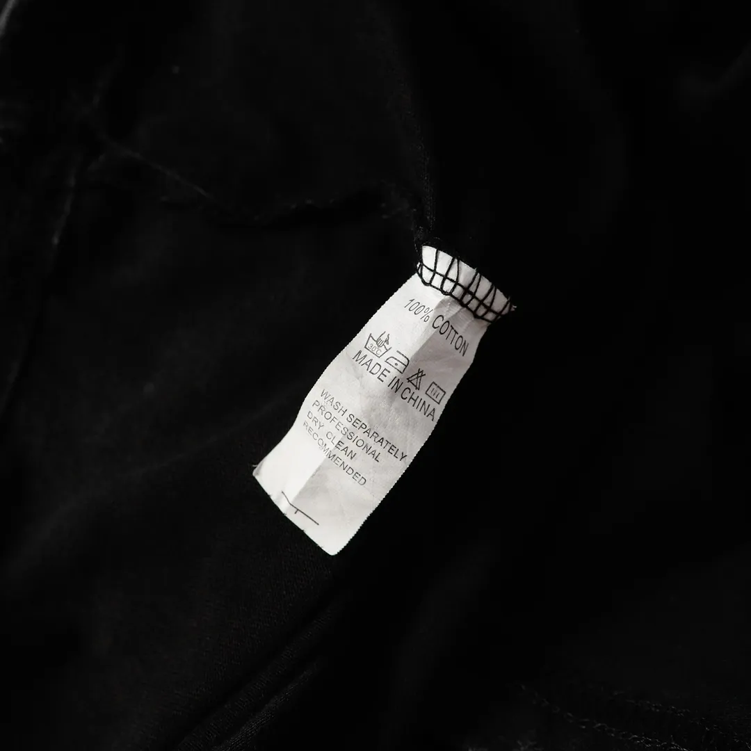 Saint Michael series trendy T craft letter drawing round neck short sleeves Style number: D3201p116 Color: black Size: S M L XL
